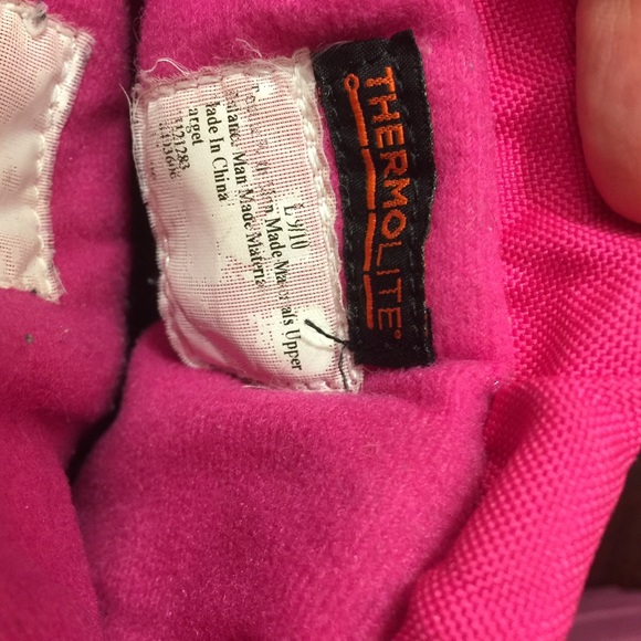 Cat&Jack pink pink winter insulated ❄️snow boots - Picture 9 of 14